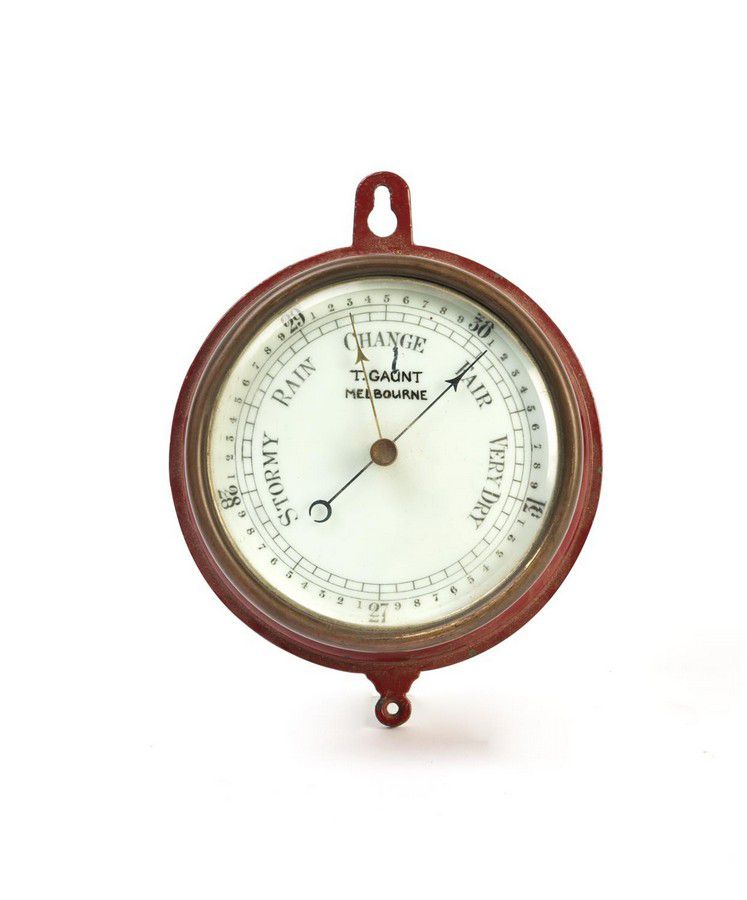 Antique Wall Barometer by T. Gaunt, Melbourne (1900) Barometers