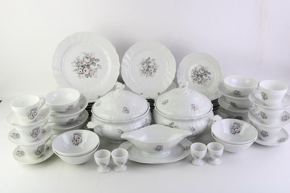 Hutschenreuther 'Dresden' Dinner Service for 8 Persons Dresden Ceramics