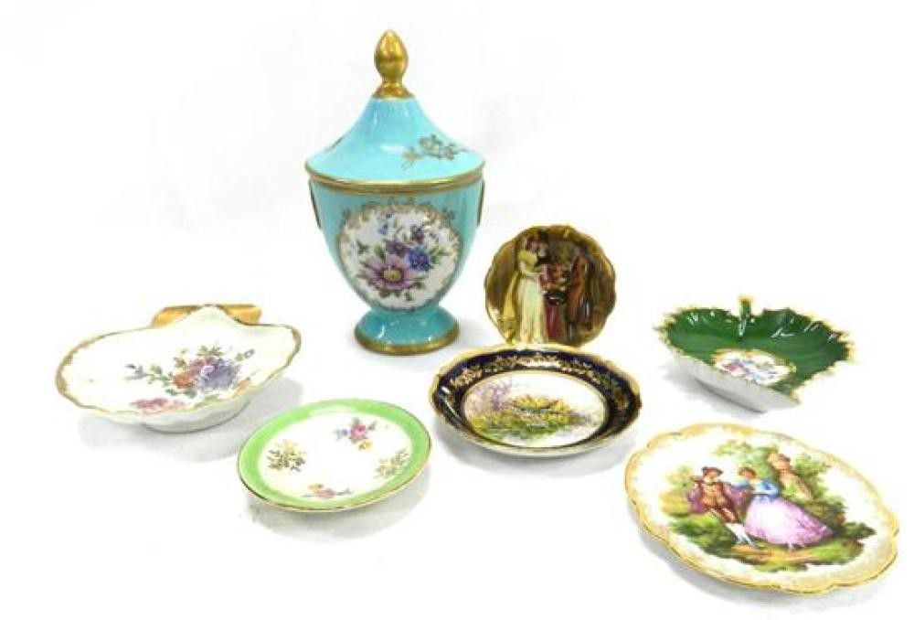 Limoges Collection Urn & Pin Dishes Limoges Ceramics