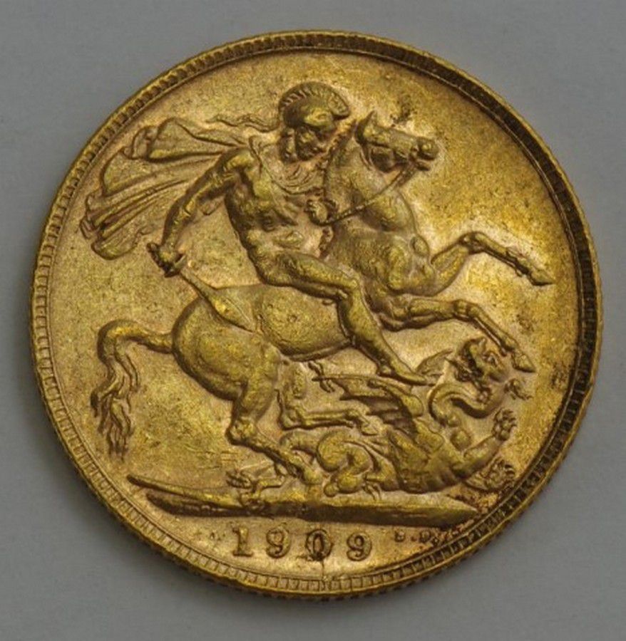 1909 Perth Australian Gold Sovereign Coins Numismatics, Stamps & Scrip