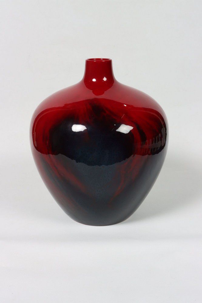 Royal Doulton Flambe Veined Vase (23cm) Royal Doulton Ceramics