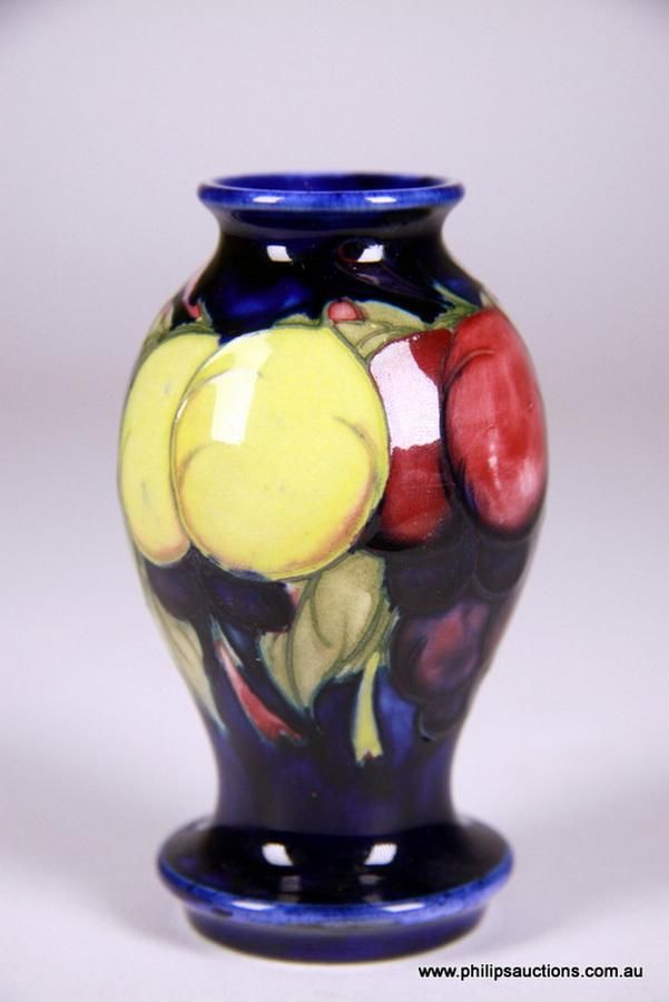 Moorcroft Plum Vase, 19201925 Moorcroft Ceramics