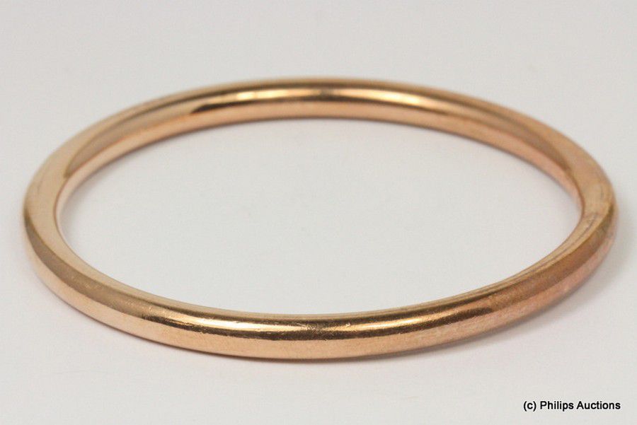 9ct Rose Gold Golf Bangle Simple and Polished Bracelets/Bangles