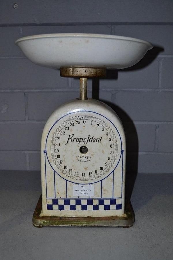 Vintage Krups Kitchen Scales, 33cm Height Scales Sundries