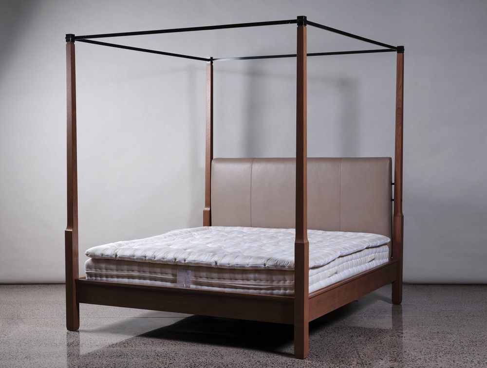 Walnut Bedroom Set with Retractable TV Beds & Cots Furniture