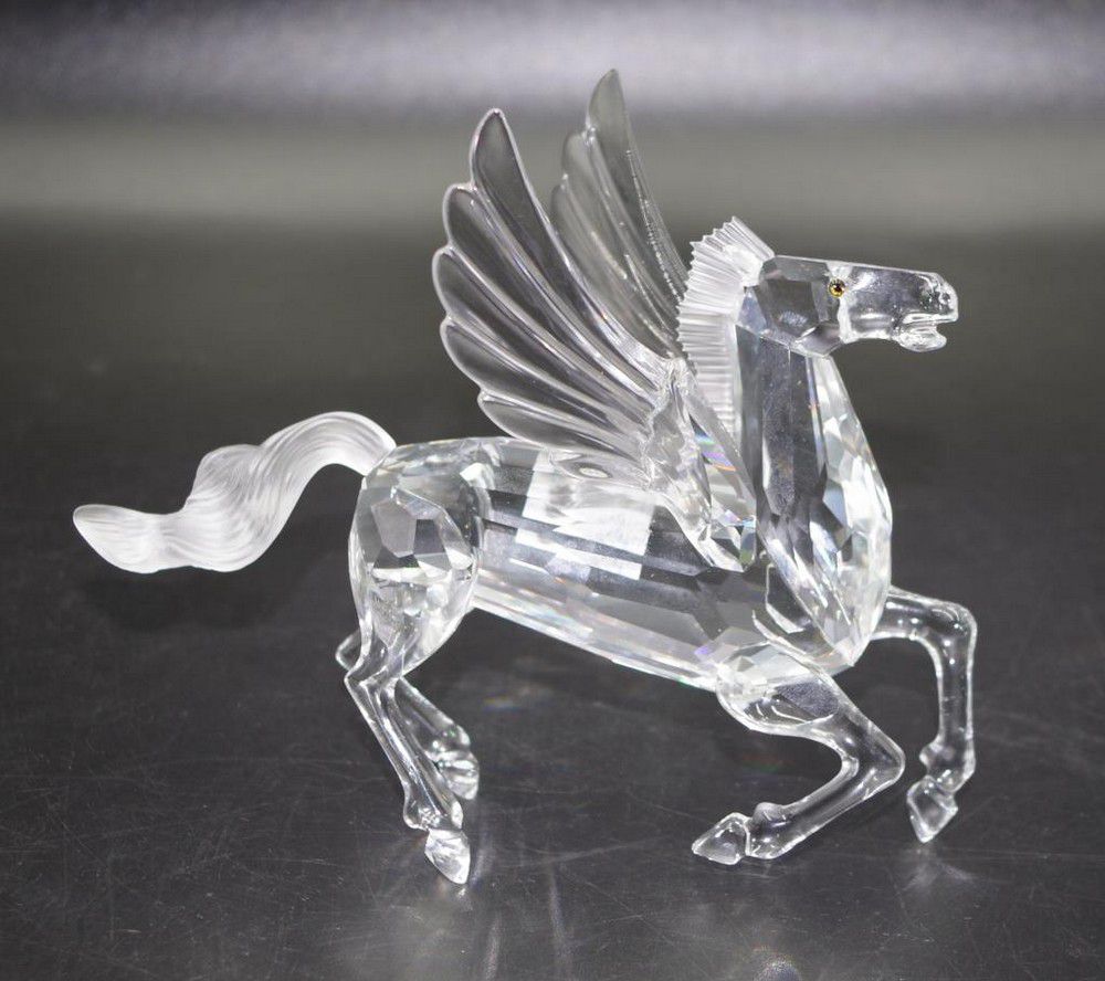 Swarovski Pegasus Figure, 20.5 cm Height European Glass