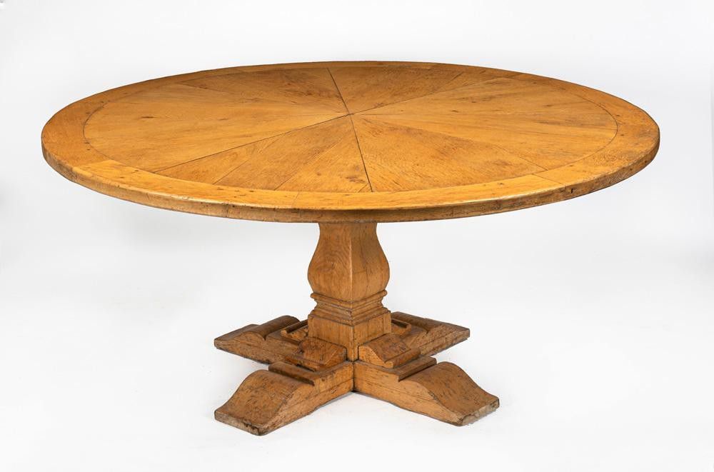 French Provincial Fruitwood Dining Table, 162cm Diameter Tables