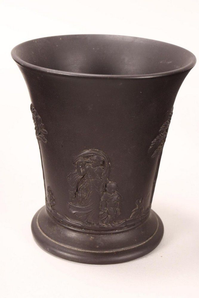 Wedgwood Black Basalt Classical Posy Vase Wedgwood Ceramics