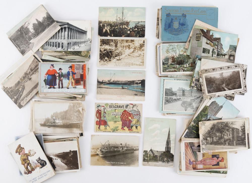 Early 20th Century Postcard Bundle Postcards Printed & Written Material