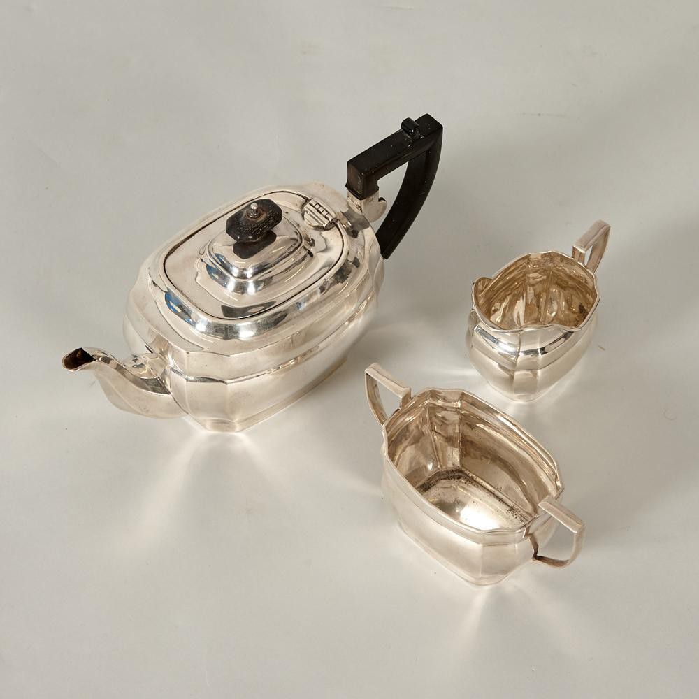 Art Deco Sterling Silver Tea Set, Birmingham 1932 Tea & Coffee