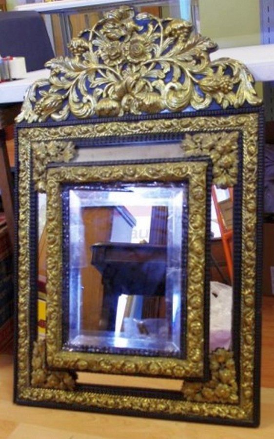 Vintage Ormolu Wall Mirror 94x60cm Mirrors Overmantlel/Wall