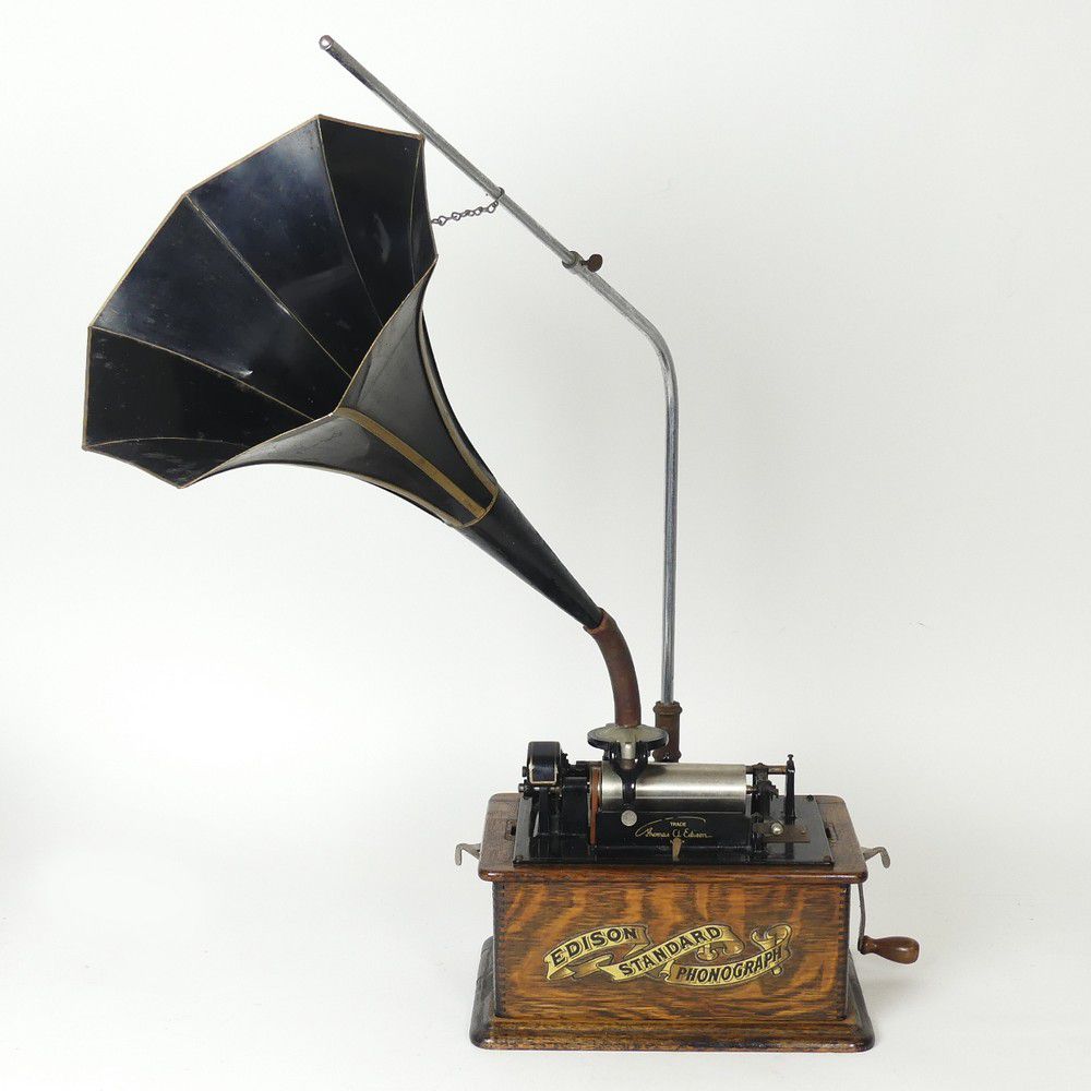 Upgraded Edison Phonograph with Two Reproducer Options Gramophones