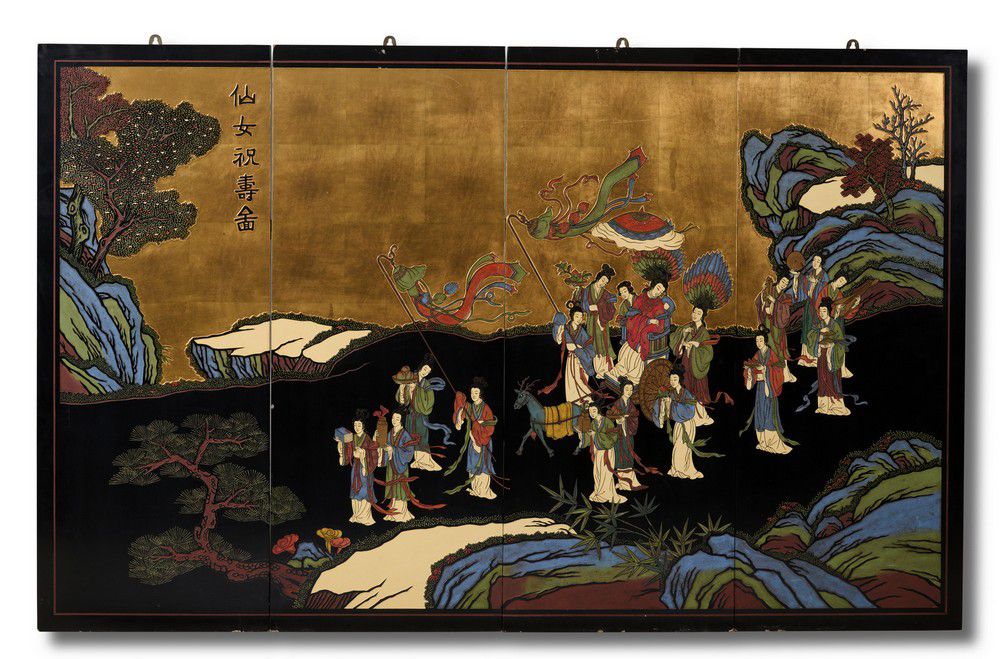 Chinese Coromandel Lacquer Panels, 20th Century Zother Oriental