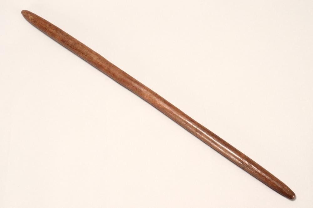 Aboriginal Club/Digging Stick with Incised Lines Aboriginal