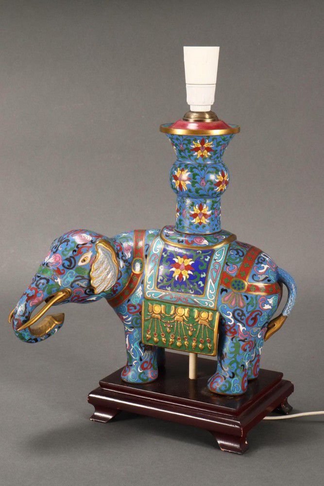 Cloisonne Elephant Table Lamp Cloisonne Oriental