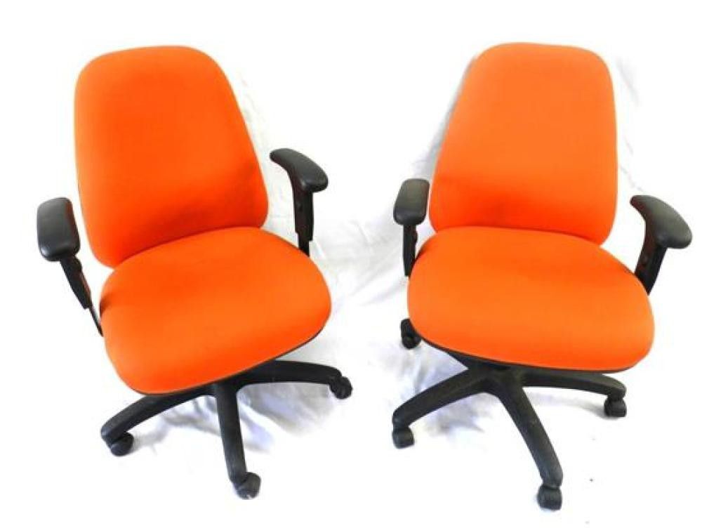 Orange Office Chairs Seating Singles/Pairs/Threes of Chairs (all