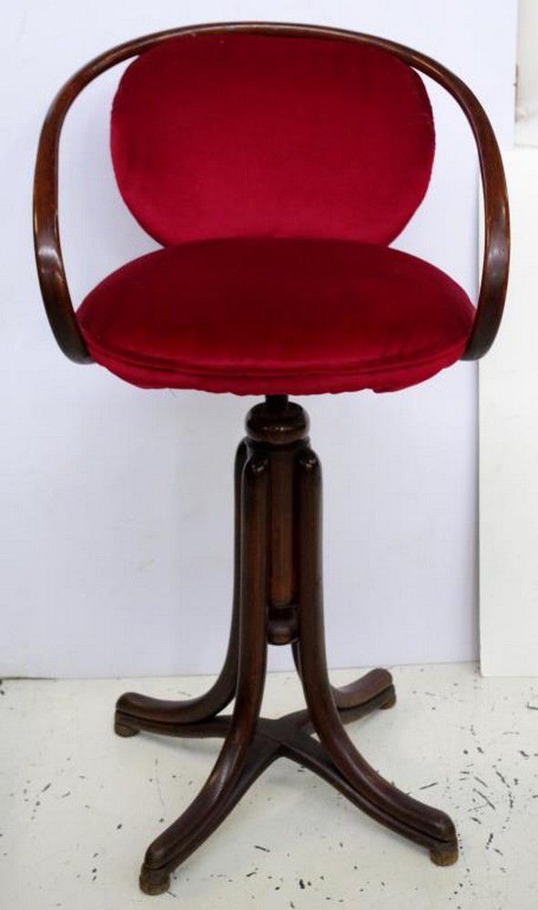 Adjustable Bentwood Swivel Bar Stool Seating Stools Furniture