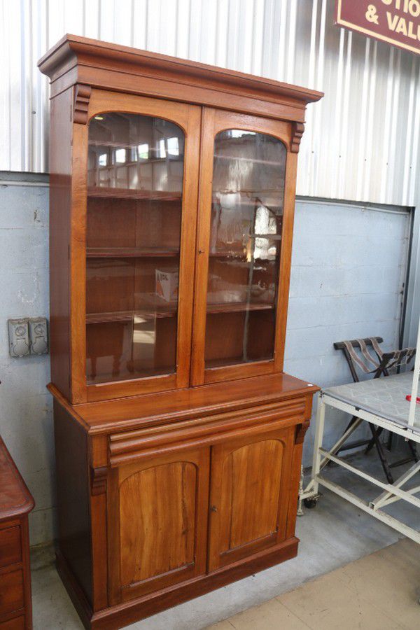 Cedar & Pine Glass Bookcase Bookcases Furniture