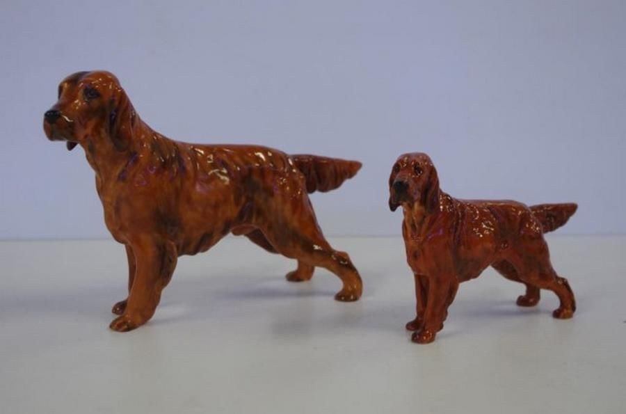 Royal Doulton Irish Setter Figurines Set Royal Doulton Ceramics