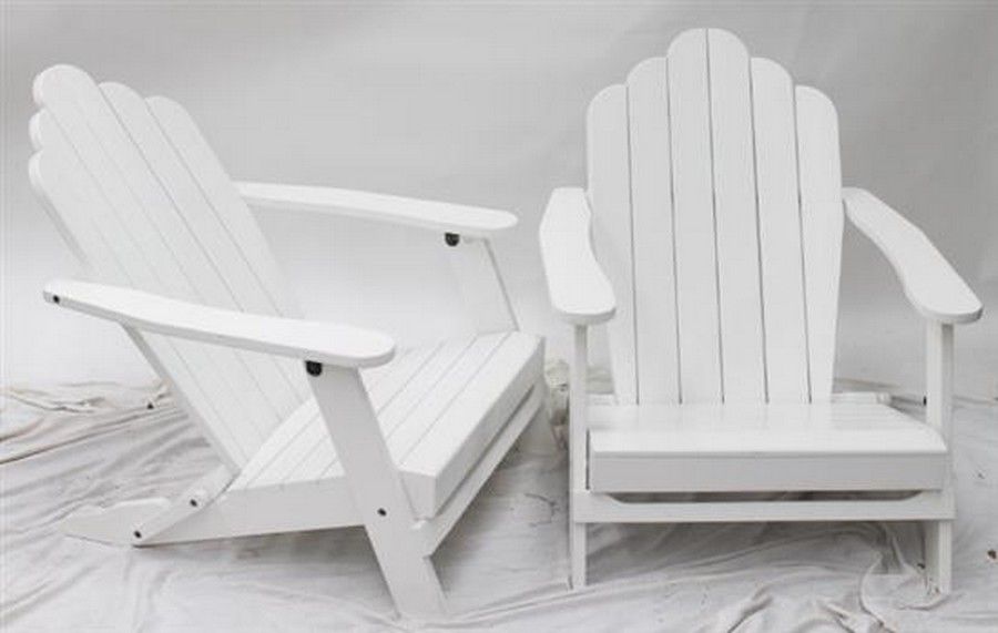 White Wooden Patio Chairs by Jamie Durie Decorative Garden