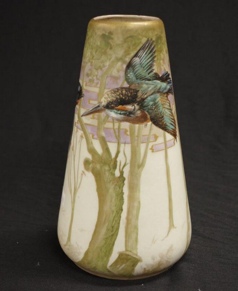 Bird and Tree Decorated Amphora Vase Amphora porcelain Ceramics
