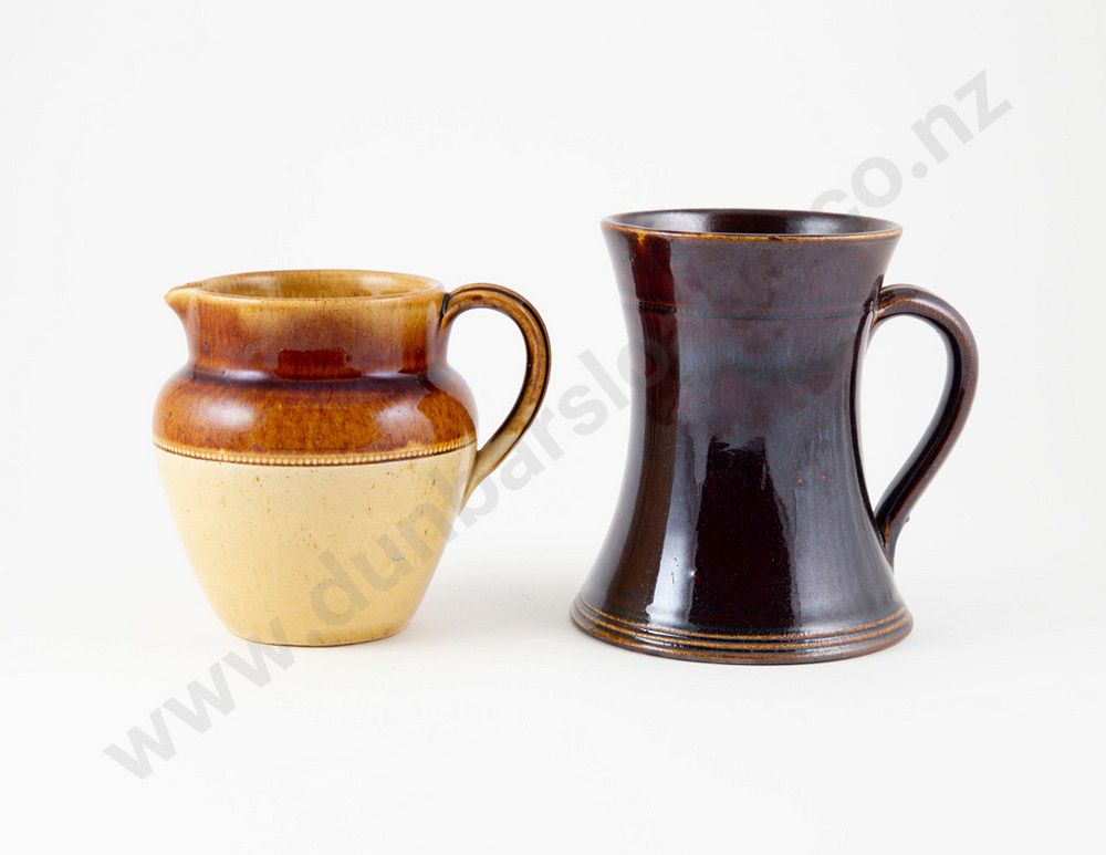 Chipped Christchurch Brick Co. spill mug and jug New Zealand Themes