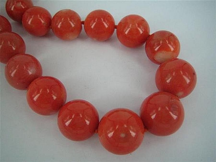 Enhanced Coral Bead Necklace Necklace/Chain Jewellery