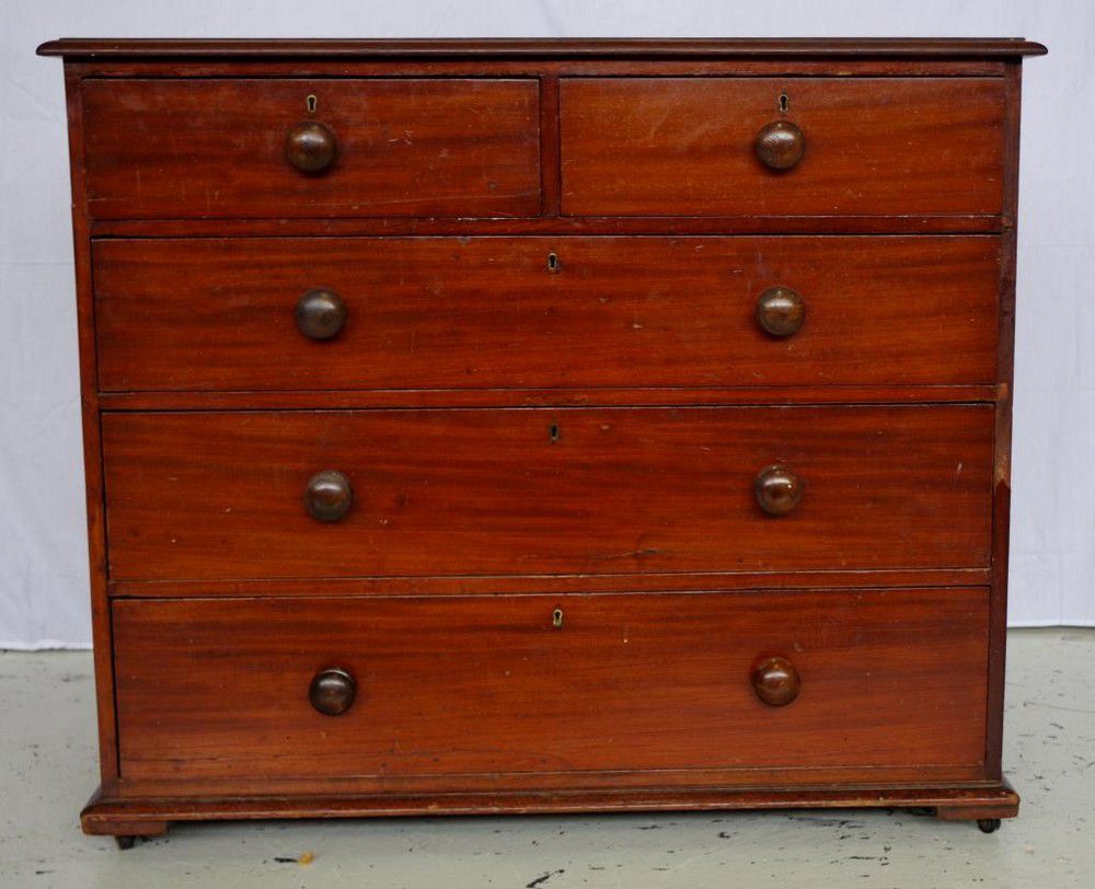 Victorian Mahogany Chest of Drawers, Restoration Project Chests of