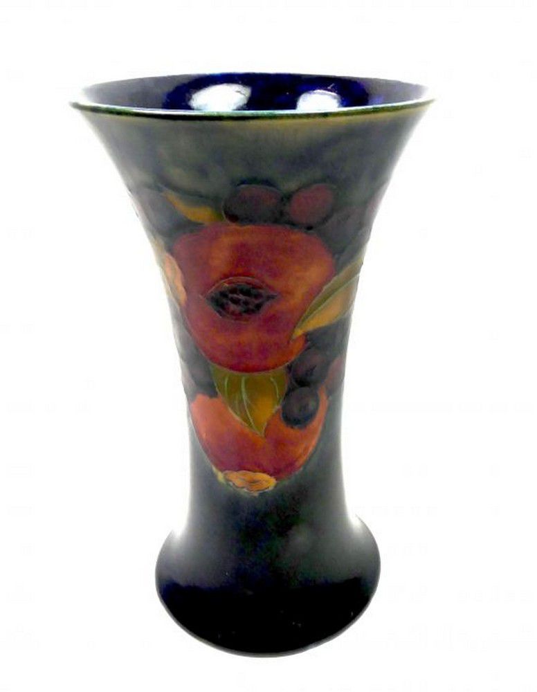 Moorcroft Pomegranate Trumpet Vase 20cm Moorcroft Ceramics