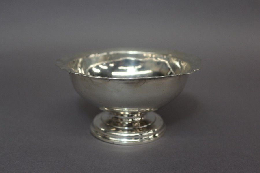 II Scottish Sterling Silver Pedestal Bowl, 1748 Bowls