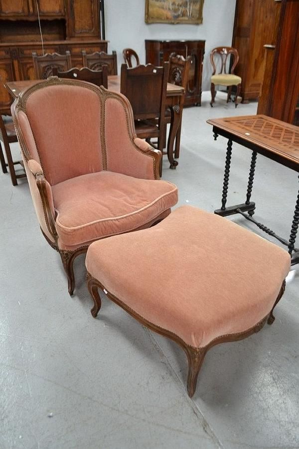 French Armchair and Stool Set 97cm High Seating Singles/Pairs
