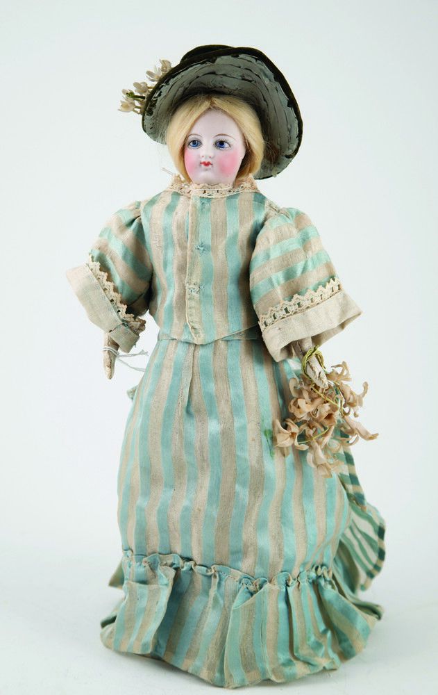 Gaultier Bisque Fashion Doll with Blonde Mohair Wig Bisque Dolls