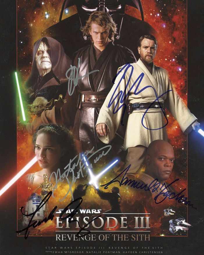 Prequel Star Wars Autograph Collection with 45 Signatures Movie & TV Star Wars Toys & Models
