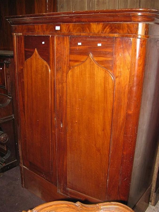 An antique cedar two door wardrobe Wardrobes Furniture