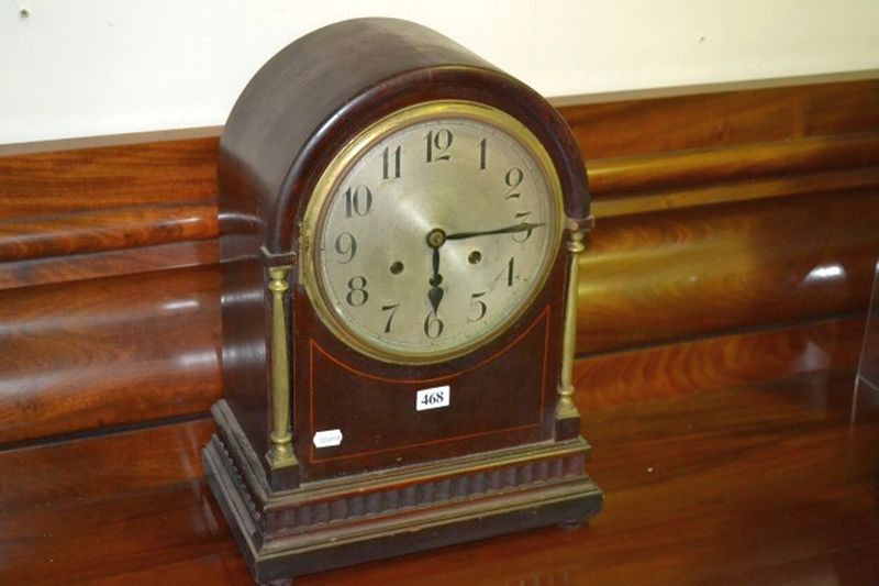 Grand German Mantel Clock Clocks Mantle and Shelf Horology