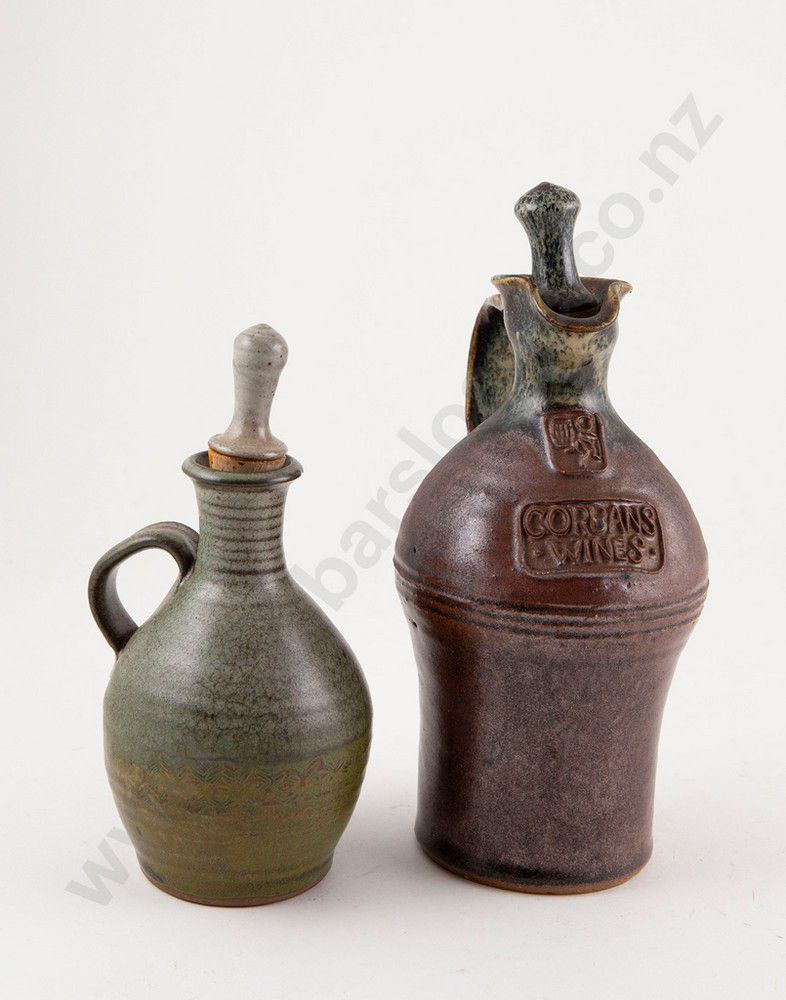 Vintage Wine Flask and Vinaigrette with Original Stoppers New Zealand