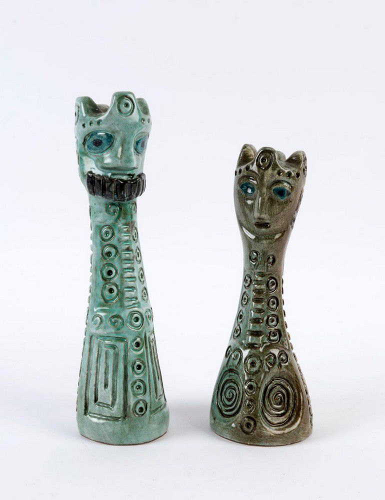 McLaren King and Queen Pottery Condiments Pair McLaren, Gus & Betty