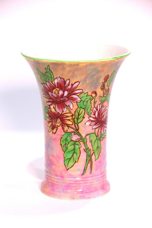 Chrysanthemum Flared Neck Vase by Royal Doulton Royal Doulton Ceramics