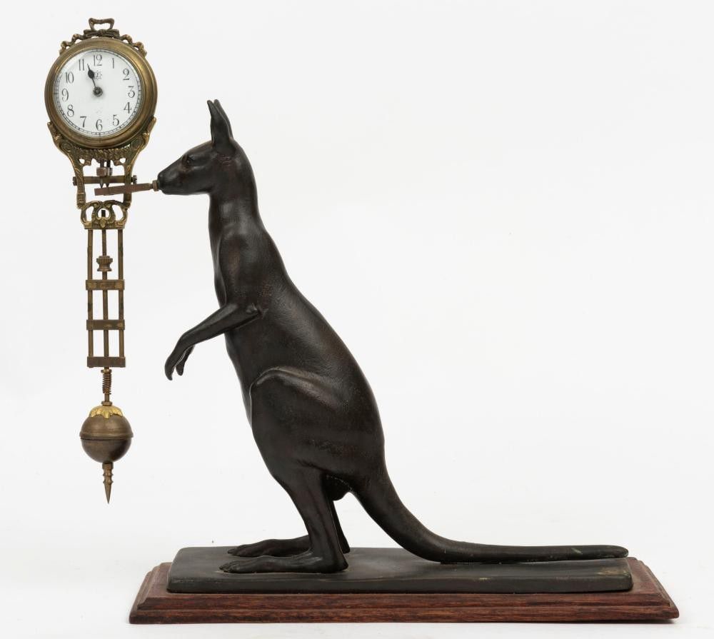 Kangaroo Mystery Clock, 20th Century Clocks Mystery Horology