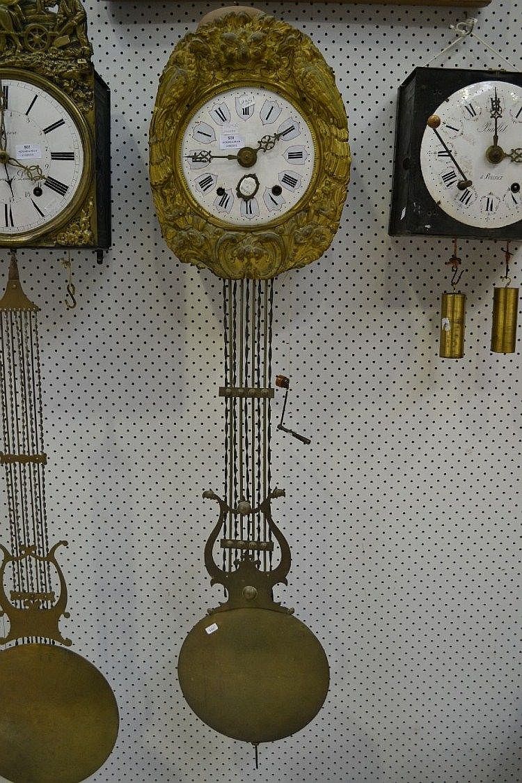 French Comtoise Clock Movement Antique Clocks Zother Horology