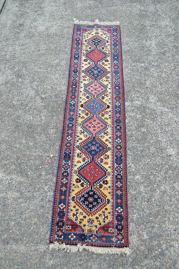 Persian Yalameh Wool Runner 2.95m x 65cm Rugs & Carpets Textiles