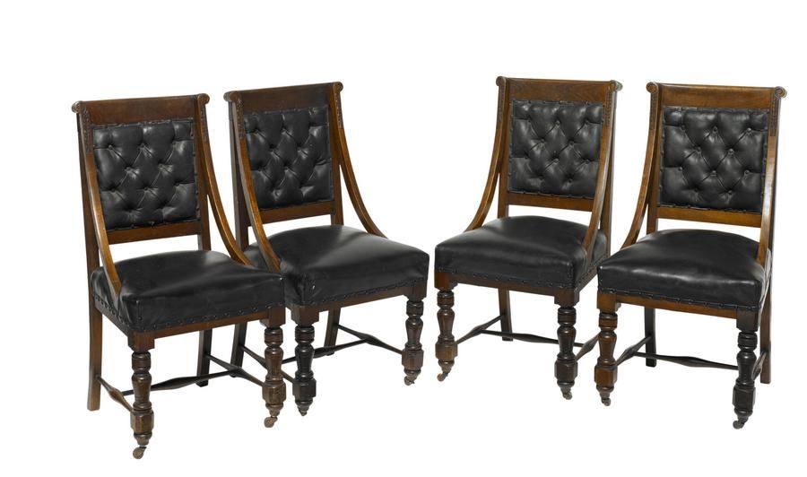 Blackwood Dining Chairs with Leatherette Upholstery Seating Sets of
