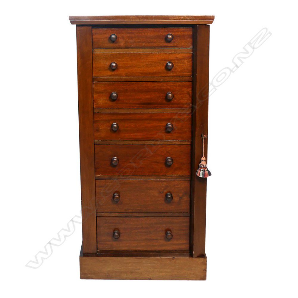 Victorian Mahogany Wellington Chest with 7 Drawers Chests of Drawers