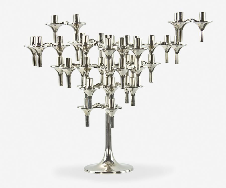 Rare Nagel Candleholders with Stand Candelabra/Candlesticks Lighting