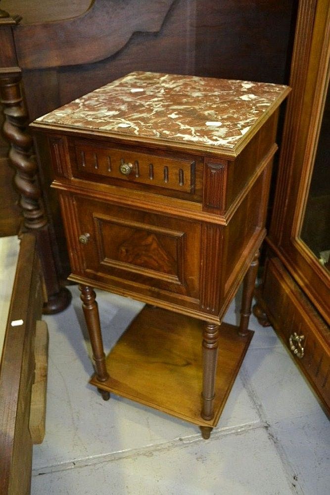 French Marble Nightstand Bedside Furniture
