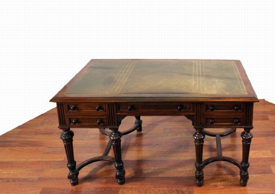 19th Century French Walnut Writing Table Desks Small Furniture