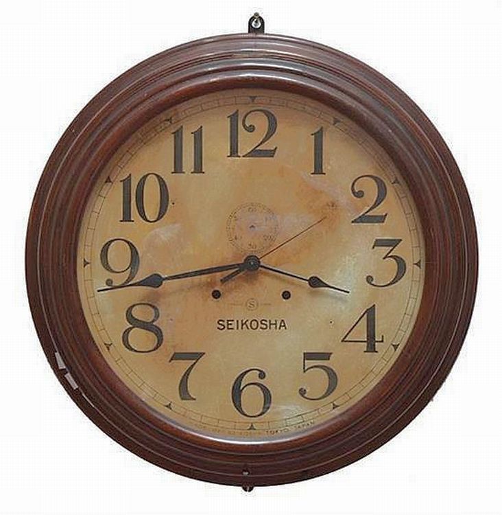 Seikosha Railway Clock with Electric Movement Clocks Zother