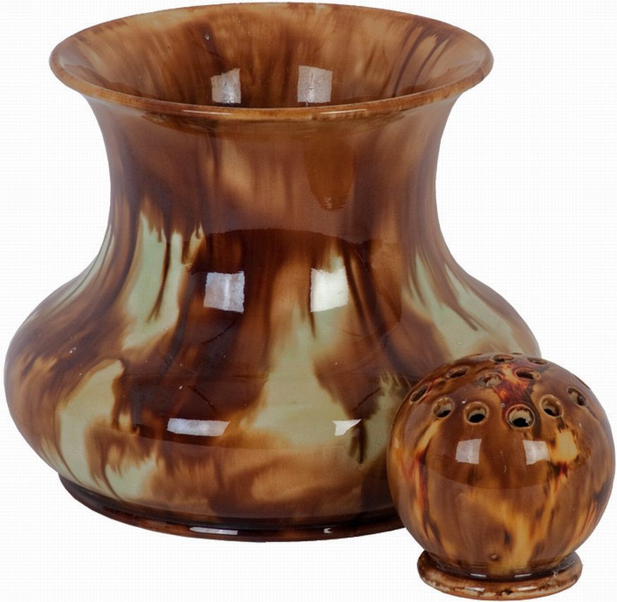 Tasmanian Pottery Vase and Flower Aid McHugh Ceramics