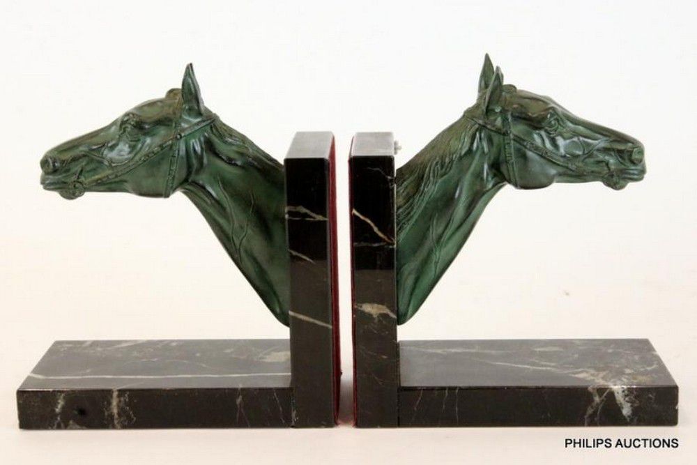 Art Deco Horse Bookends Bookends Sundries