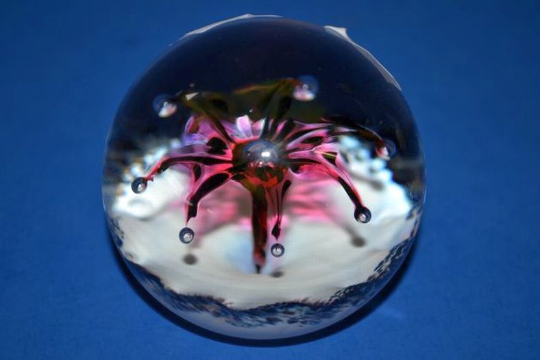 Shattered Glass Paperweight 1984